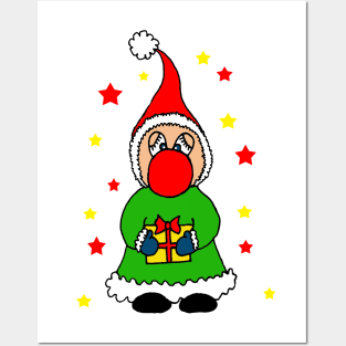 Christmas elf Posters and Art